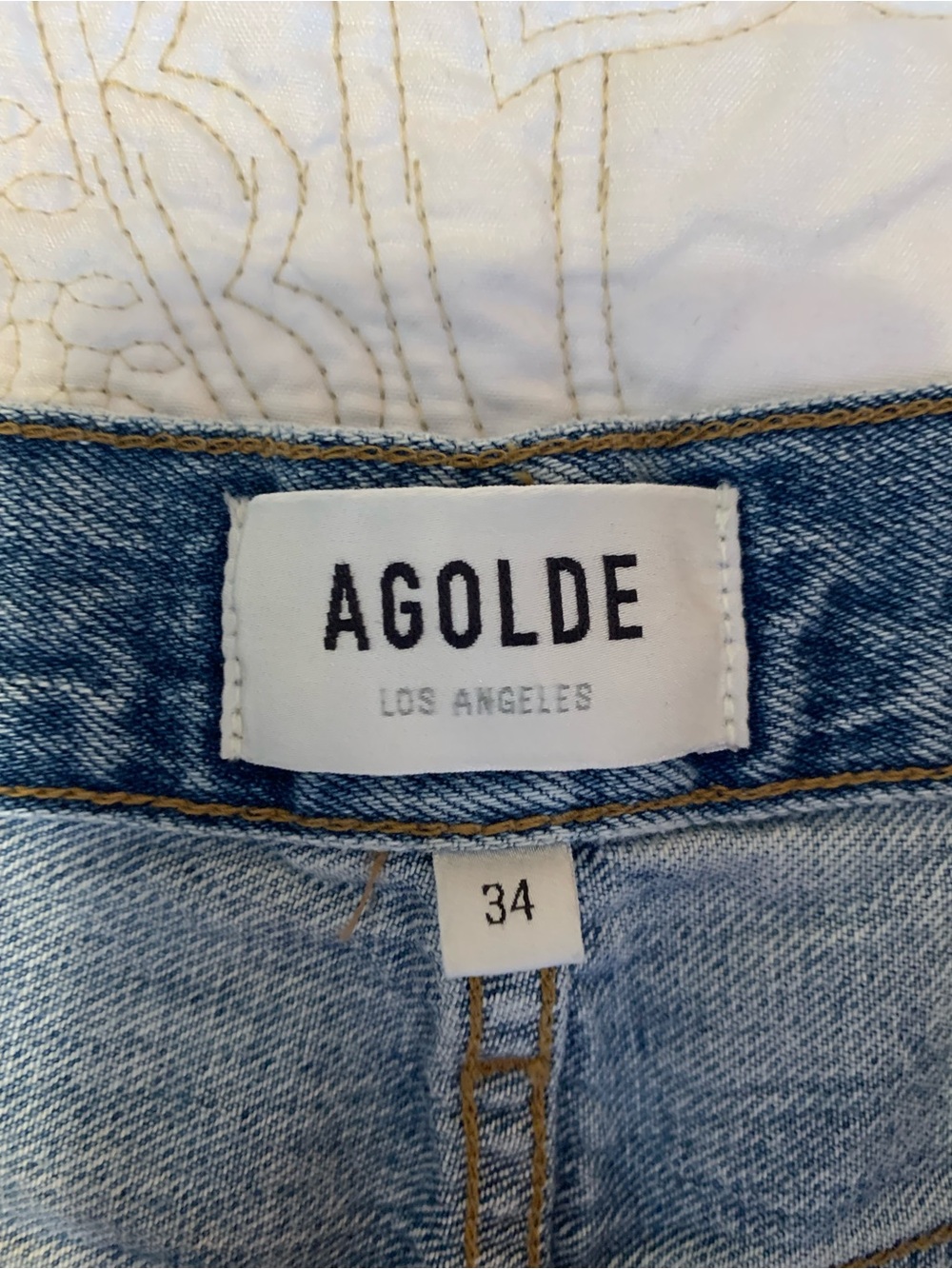 NWT - Agolde - Riley High Rise Crop Straight - Size 34 - Picture 8 of 9